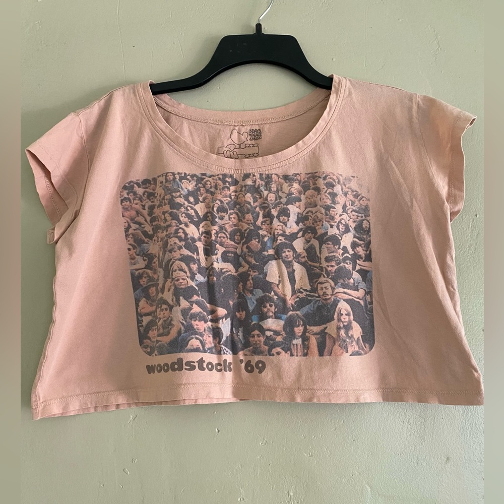 Retro Woodstock 1969 M Crop Top